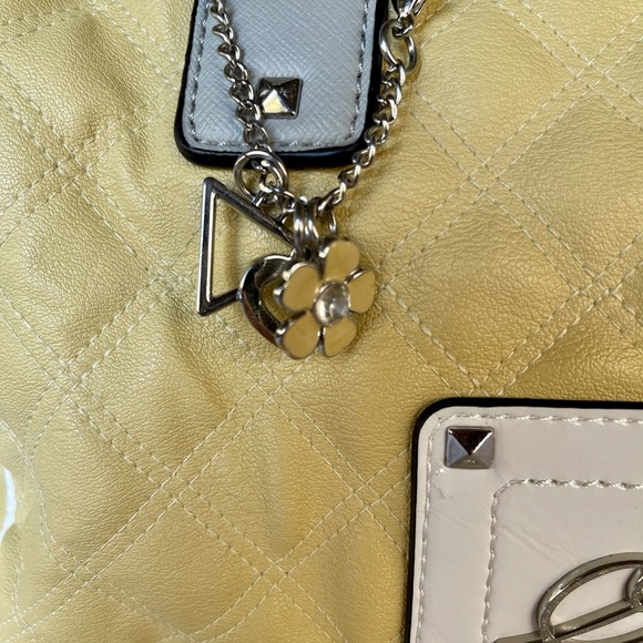 Yellow Guess Faux Leather Fully Lined Handbag - Picture 2 of 15